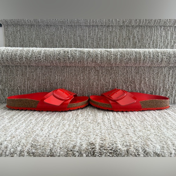 Birkenstock Madrid Big Buckle sandals High Shine Tomato Women’s size 8. EU39. - Picture 8 of 14